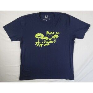 Swing Juice Mens XL Short Sleeve "Play it as it lies" Mushroom Golf Mens T Shirt